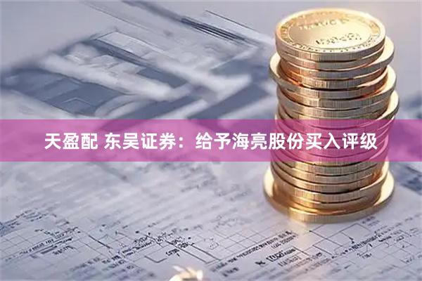 天盈配 东吴证券：给予海亮股份买入评级