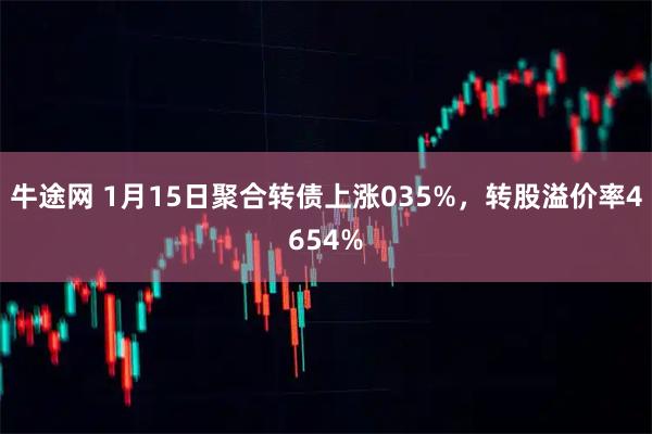 牛途网 1月15日聚合转债上涨035%，转股溢价率4654%